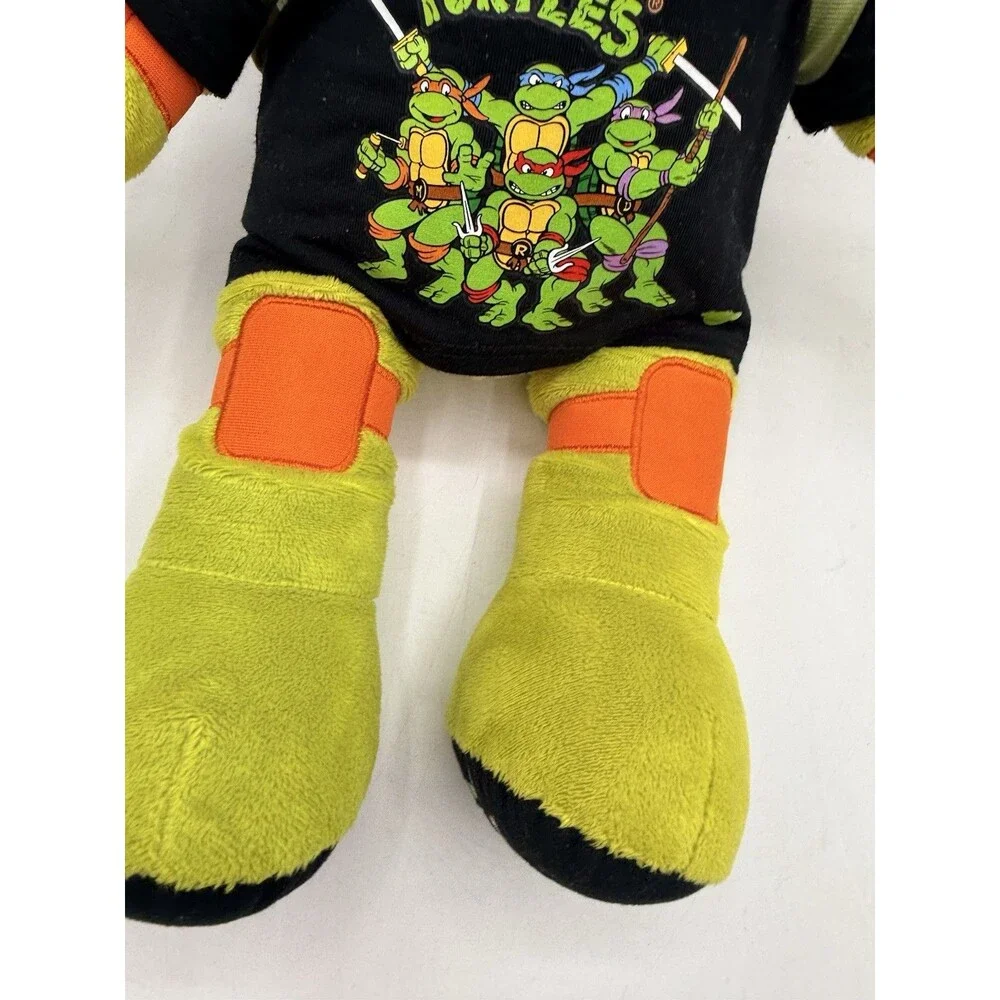 Build A Bear Michelangelo Teenage Mutant Ninja Turtles 2023 w/ Shell & Shirt